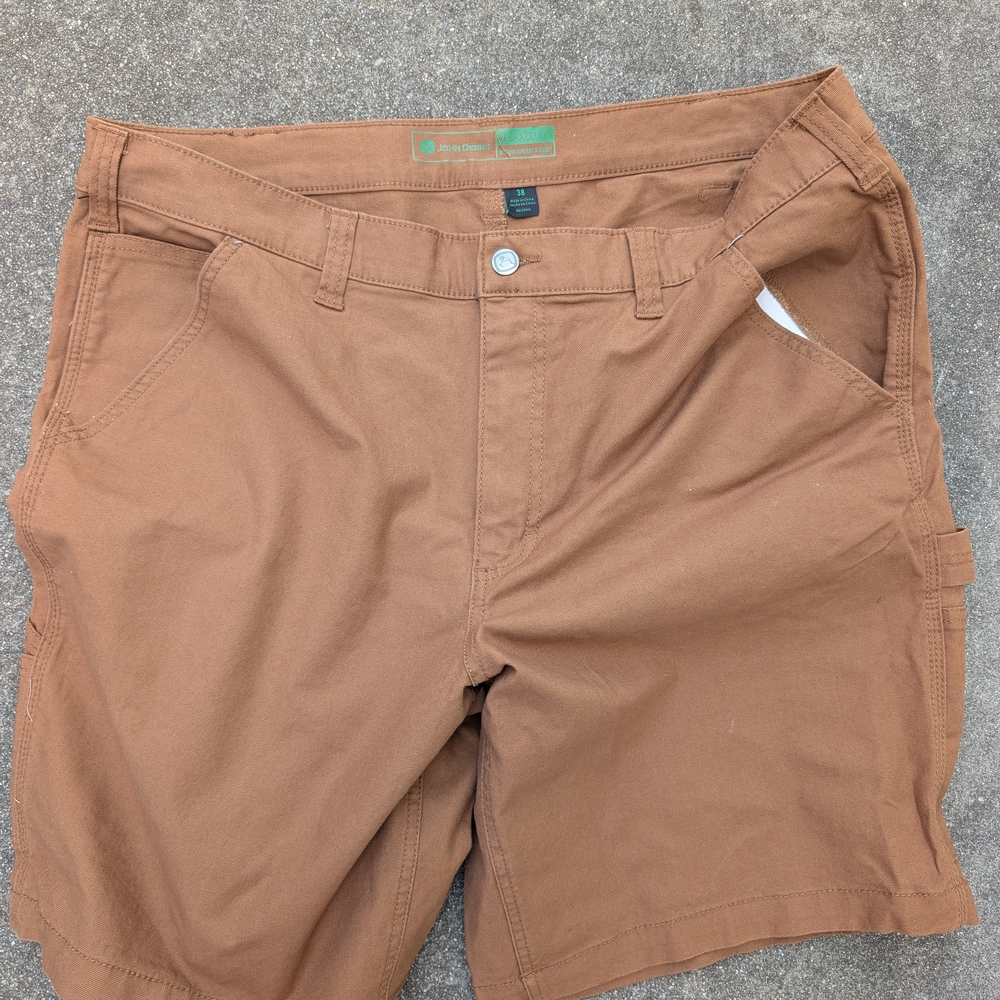 John Deere Brown Cargo Shorts Classic Design